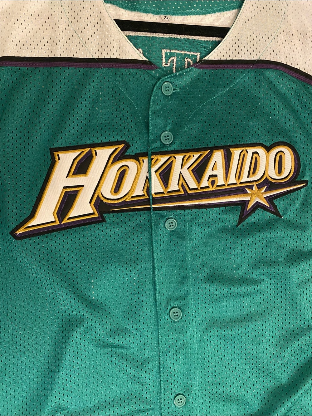 Hokkaido Men’s Nippon-Ham Green White Baseball Jersey 2016 Ohtani Size XL - Picture 4 of 7